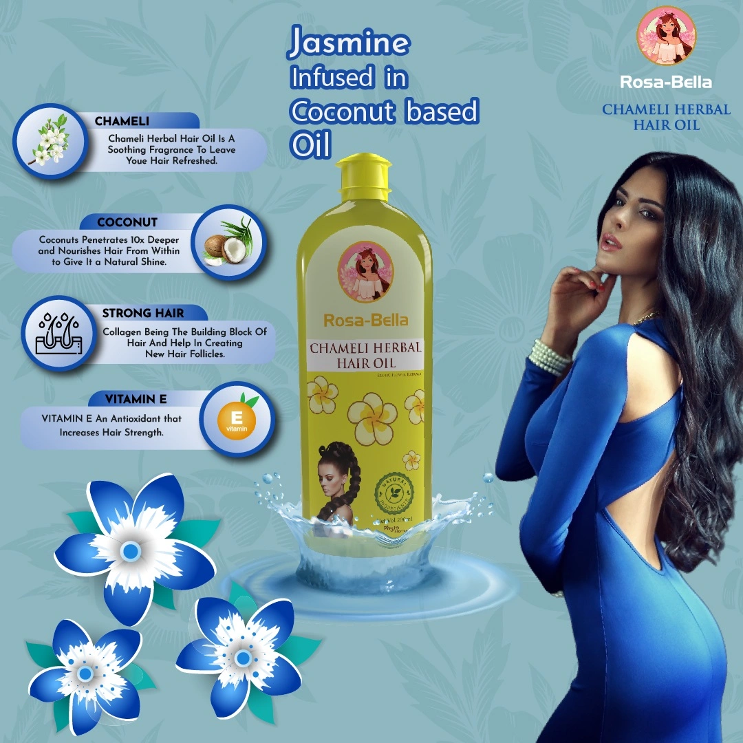 RBV B2B Rosabella Chameli Hair oil (200 ml)-24 Pcs.